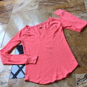 Pink Victoria’s Secret Neon coral/peach thermal